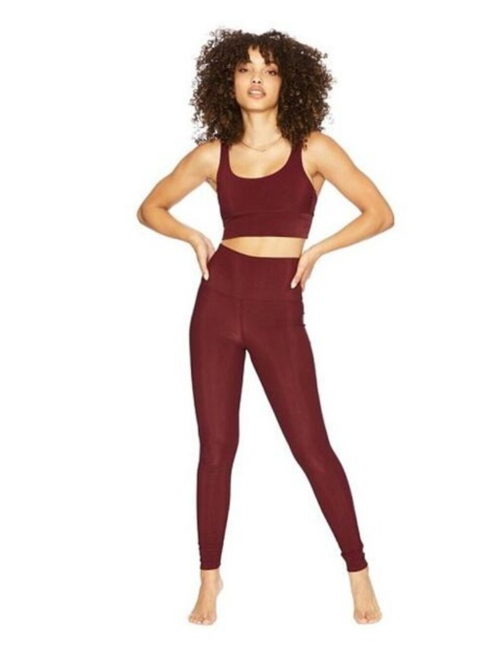 BEACH RIOT Ayla Legging Oxblood Size Medium